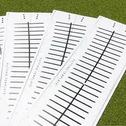 Golf Putter Putting Mat Trainer Indoor Putting Green Aids Line Hitting Golf Aiming Pad Training Paper Mat Equipment Kit Bla T9u4