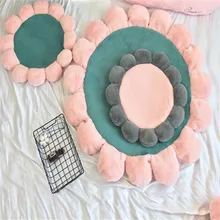 Круглый Модный цветочный ковер, гостиная, столовая, детская спальня, противоскользящий ковер с рисунком, коврики и коврики для ванной комнаты