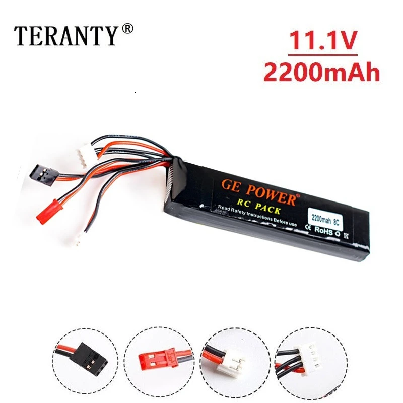 Batterie Lipo pour Pistolet à Eau, Accessoires de Jouets Airsoft, 11.1V,  2800mAh, 452096 mAh, 11.1V, 3S, 2000mAh, 30C, Mise à Niveau - AliExpress