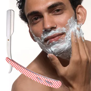 

Barber Manual Razors Handle Shaver Men's Shaving Razor Hair Cut Change Blade Type Random Colors