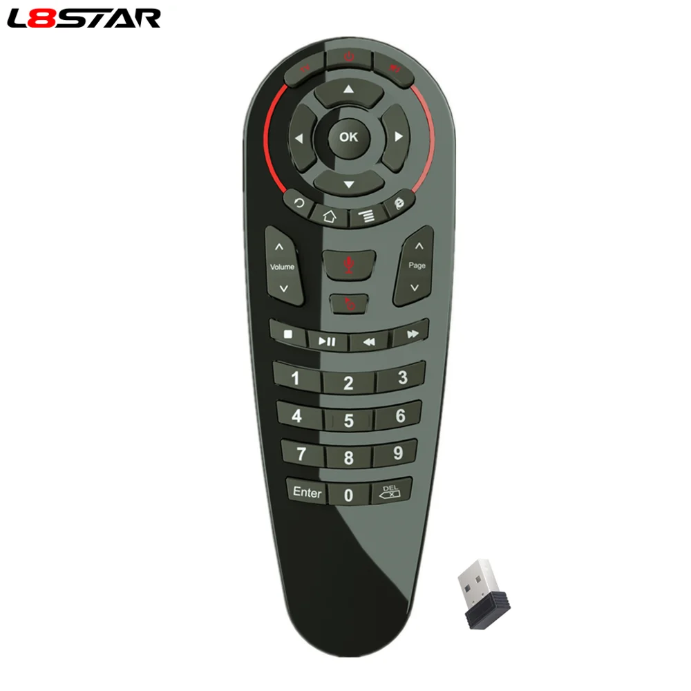 Голосовой поиск Air Mouse 33 клавиши полный ключ ИК обучения гироскоп Google Assistant 2 4G