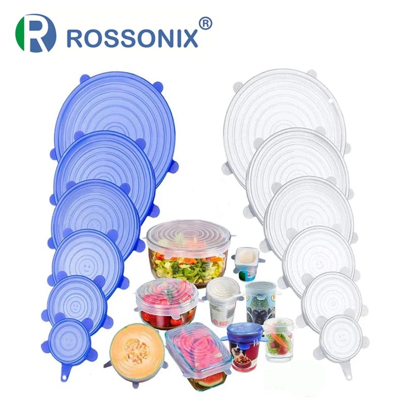 Силиконовая крышка для пищевых продуктов универсальные силиконовые крышки