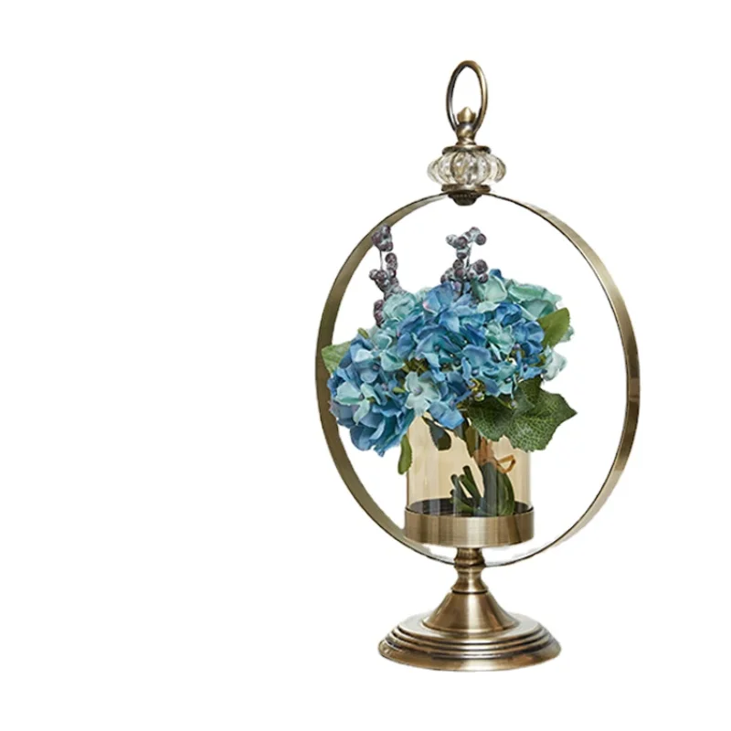 

Modern Home Decor Vintage Glass Candlestick Holder Vase Decoration Table Flower Arrangement Multifunction Gifts Bougeoir Mariage