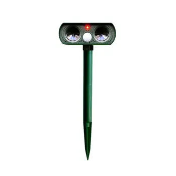 

Animal Repeller Ultrasonic Solar Power Outdoor Pest Cat Mice Deer Sensor solar electronic mouse repeller