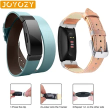 Joyozy двойной кожаный модный Удобный прочный для fitbit inspire часы классический кожаный ремешок для fitbit inspire ремешок для часов