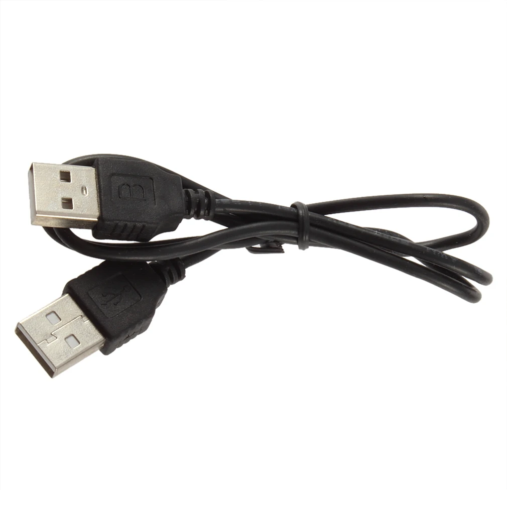 1 шт. черный USB 2,0 папа-папа м/м удлинитель Соединительный Кабель-адаптер шнур провод