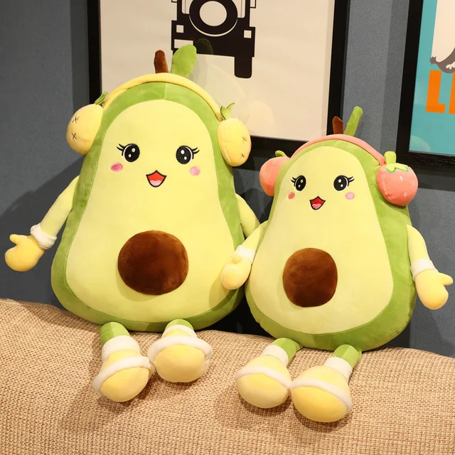 Lovely Fruit Avocado Plush Pillows Plush Dolls Children's Birthday Gifts Sleep Pillows Office Lunch Break 1