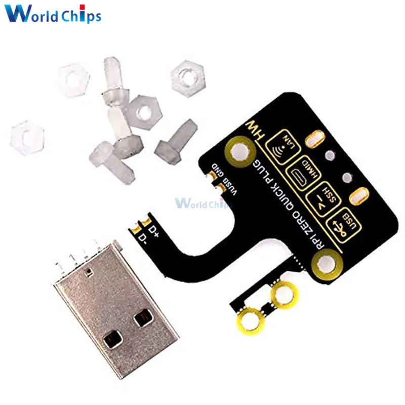 USB-плата адаптера для Raspberry Pi Zero W WH USB-Плата расширения USB Type-A коннектор не