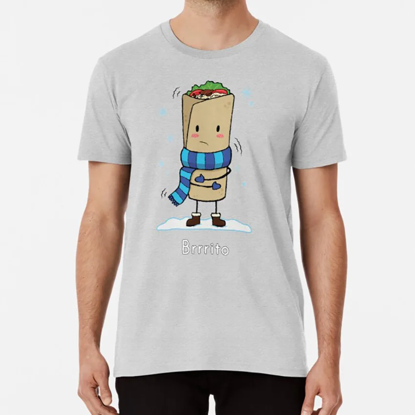 Brrrito футболка burrito еда милый зимний холодный шарф burritos Мексика brrrito brrr|Футболки| |