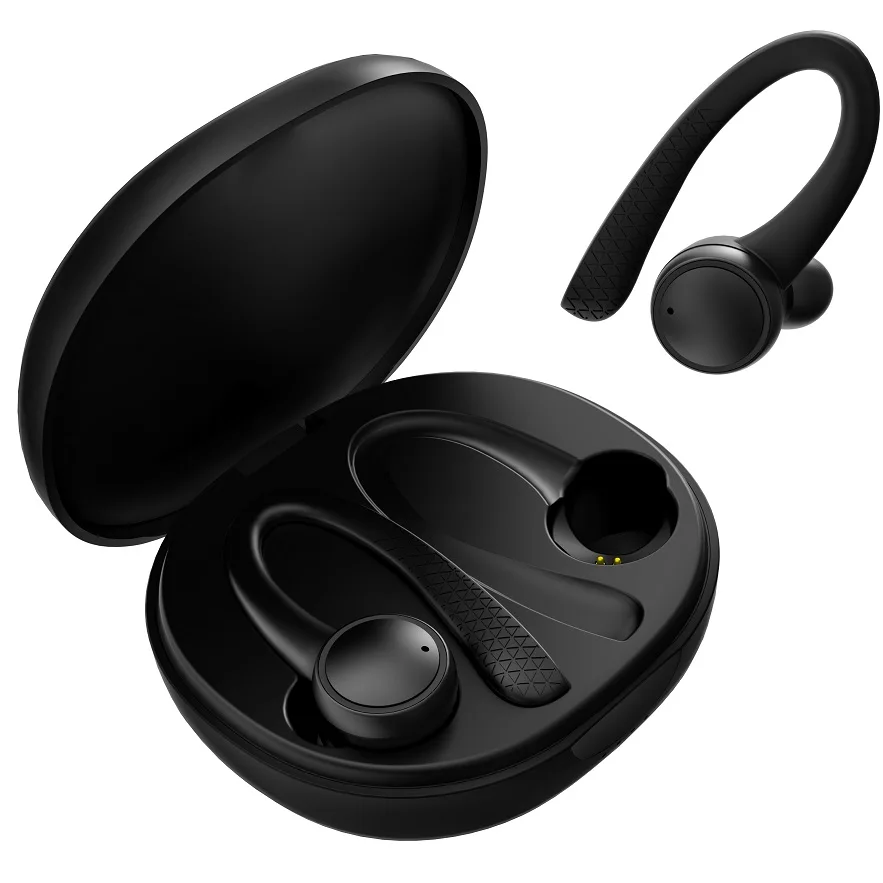 Bluetooth гарнитура Беспроводные спортивные наушники TWS 5 0 с ушным крючком для бега