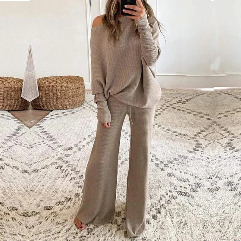 Casual Women Solid Color Elegant Two 