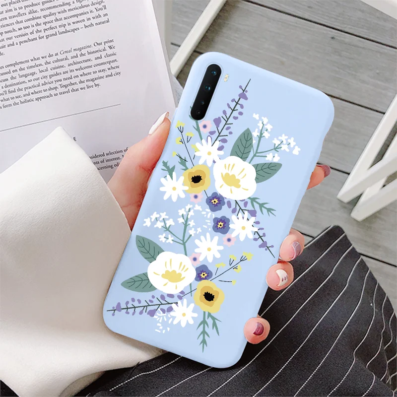 flip cover For OnePlus Nord Case 6.44" Phone Cover Soft Silicone Cases For One Plus Nord OnePlusNord 1+Nord Flower Protective Fundas Cover iphone waterproof bag Cases & Covers