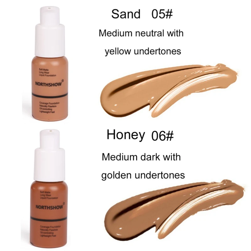 Soft Matte Liquid Foundation Light Cream Long Lasting Waterproof Face Makeup Full Coverage Natural Oil Control Concealer images - 6