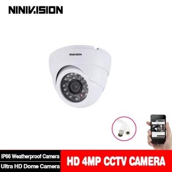 

NINIVISION 4MP AHD Camera CCTV Security Night Vision White Dome Surveillance HD Camera IR CUT Filter Work with 4MP 5MP AHD DVR