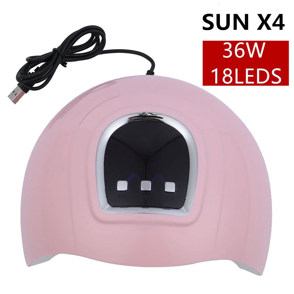 Лампа SUN X4 УФ светодиодный LED с 18 аппарат для сушки ногтей сушилка всех видов гель