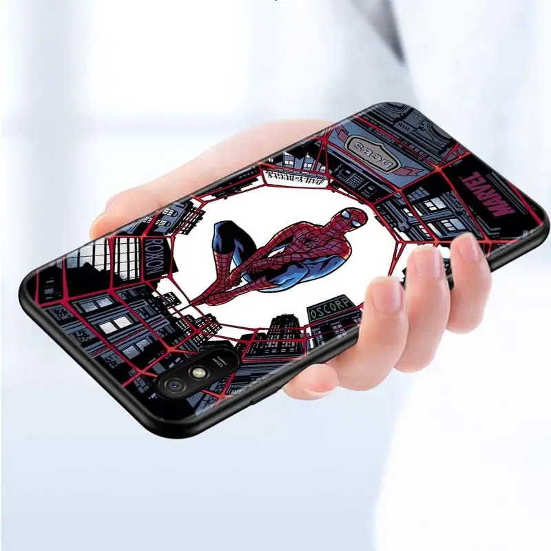 Silicone Cover Spiderman Comic For Xiaomi Redmi 9 9T 9C 8 7 6 Pro 9AT 9A 8A 7A 6A S2 5 5A 4X Plus Phone Case