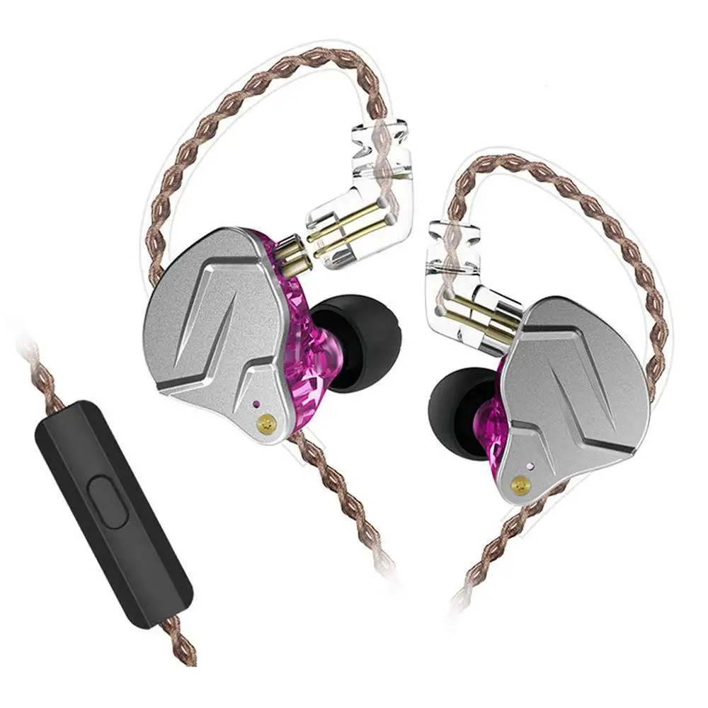 KZ ZSN pro In ear двойные динамические наушники стерео музыка гибридные проводные 2