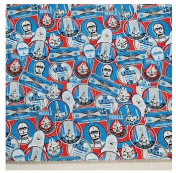 

Rebels Helmet 100% Cotton Fabric for Boy Clothes Curtain Hometextile Cushion Cover Backpacks DIY-BL107
