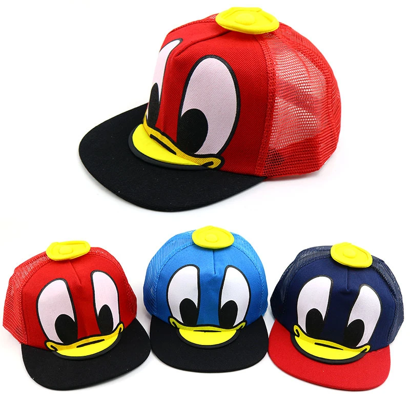 Милая утка мультфильм gorras детей ребенка бейсбольной кепки шляпы для мальчиков и девочек хип-хоп шляпа дети snapback кепки casquette Косплей вечерние подарки