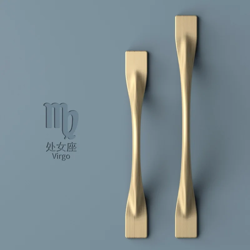 European Modern Handles for Furniture Zinc Alloy Nordic Drawer Pulls