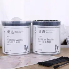 200 шт./упак. одноразовые ватные тампоны очиститель для ушей ватные спиральные палочки инструменты для макияжа губные помады для бровей ватные тампоны