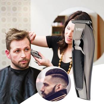 

VGR Hair Trimmer For Men Kids Cordless USB Rechargeable Electric Hair Clipper Cutter Machine With Adjustable Comb