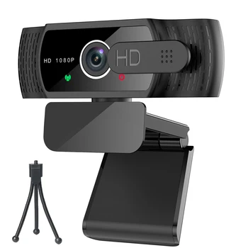 

Webcam with Microphone, 1080p HD Video Streaming Web Camera, Privacy Cover, Autofocus, Video Camera for Computer Desktop Laptop