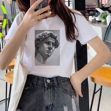 Special Price Summer Casual Women T shirts David's stone clown Printed Fashion clothing Harajuku Casual Korean Style Tops female Tee Special Price Summer Casual Women T shirts David's stone clown Printed Fashion clothing Harajuku Casual Korean Style Tops female Tee