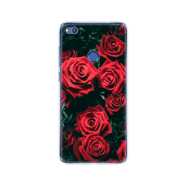 phone case for huawei honor 8 lite soft tpu silicon back cover 360 full for honor 8 liteprotective printing clear coque