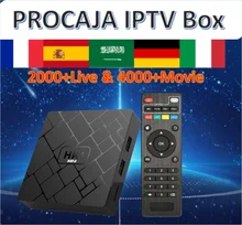 HK1mini 16GB RK3229 Android8.1 Smart TV Box&PROCAJA French subscription 2000Live&4000Vod France Spain Arabic IPTV Set Top Box