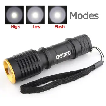 

CASTNOO Mini LED Bulbs Lens Portable Waterproof 3 Modes Flashlight Torch Powerful Flashlight Led Flash Light Porcket Torch
