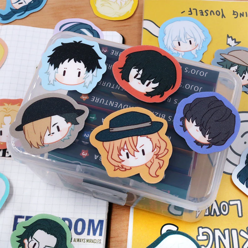 20 / ִϸ̼ Bungou    ƼĿ Dazai Nakahara Chuya PVC ƼĿ  Nakajima Atsushi Ϳ  CS643
