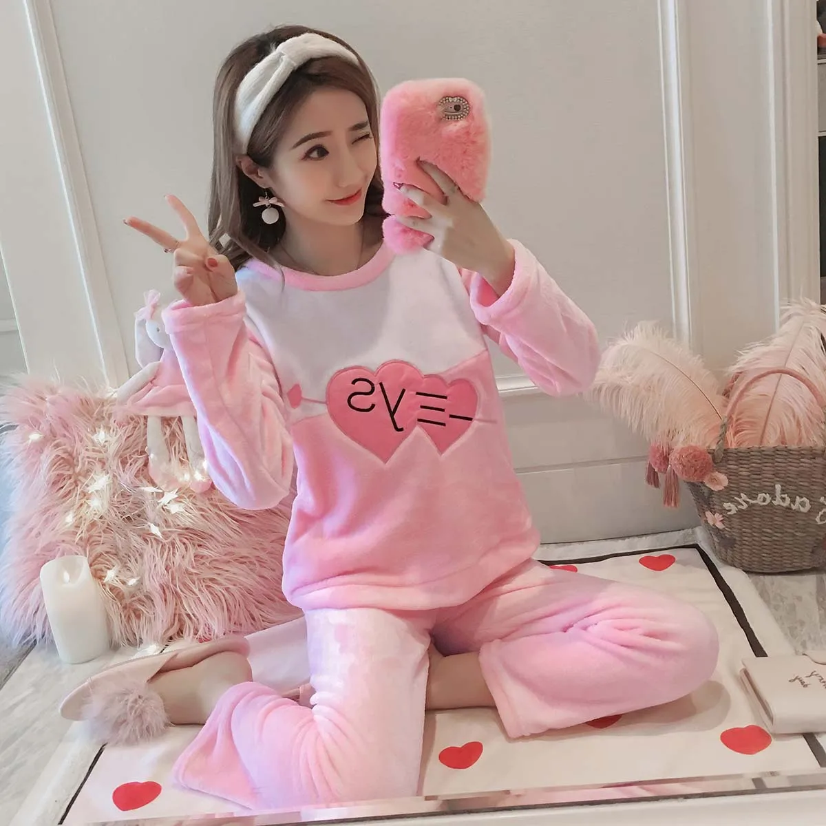 

1314 # [According to Feminine] 2019 New Products Flannel M-XXL # Stalls Image