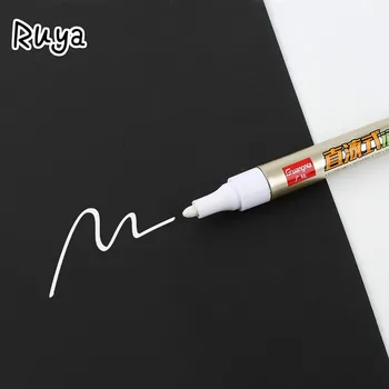 

1Pc White Color Magic Marker Pen for Mark Oily Optical Disc Glass Ceramic Plastic Logstics School Office Supplies sharpie tombow