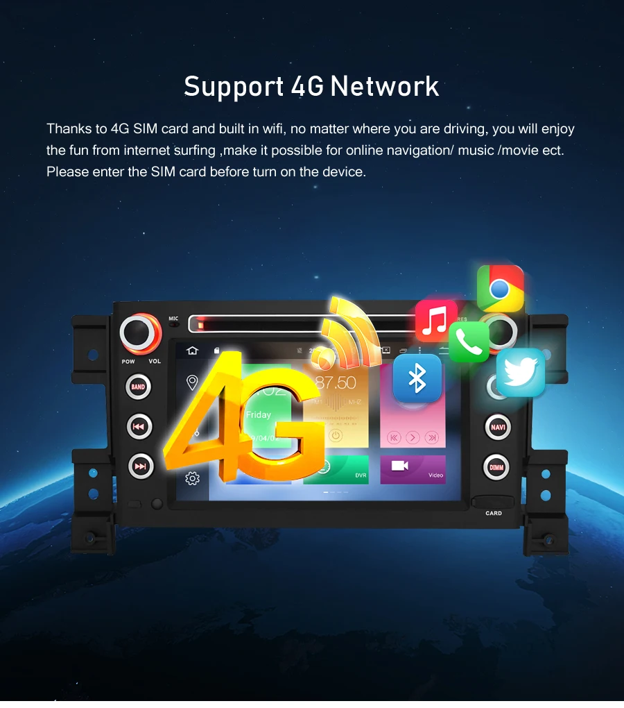 Cheap Android 9.0 Car Radio DVD Navigation Player For Suzuki Grand Vitara 2006 2007 2008 2009 2010 Audio GPS Multimedia Video Stereo 3