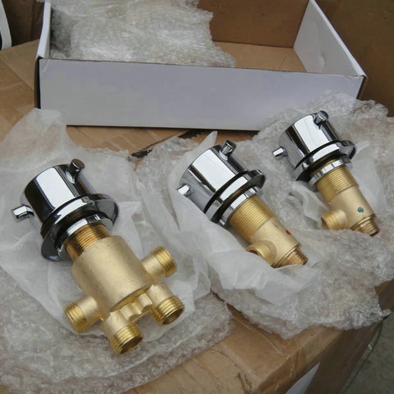 Bathtub Faucet MTTUZK Solid Brass Chrome Finish Bathtub Hot and Cold Water Control Valve Bath Shower Mixer Bathtub Faucet 3 Piece Set Faucet shower set,bathtub faucet