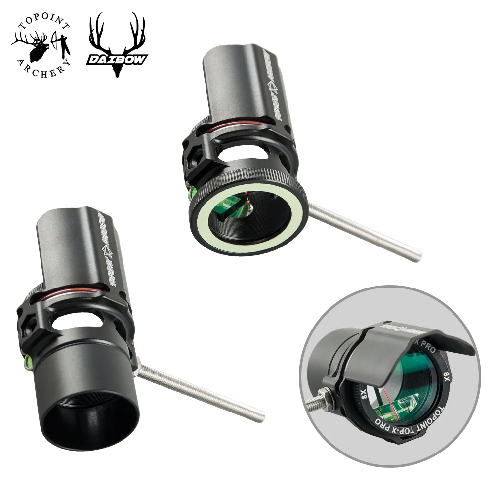 Topoint Archery Tp8750 Bow Sight Scope With Lens For Compound Bow Level