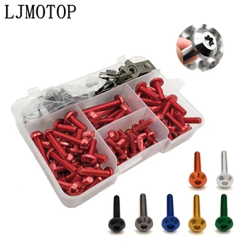 

For Honda VF750 CBR 125R 300R 500R 300F 500F 500X RC51 CB1000R Motorcycle Fairing Bolt Nuts Kit Body Fastener Screws
