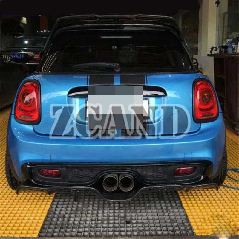 DU-A Стиль Настоящее карбоновое волокно задний диффузор подходит для MINI F55 F56