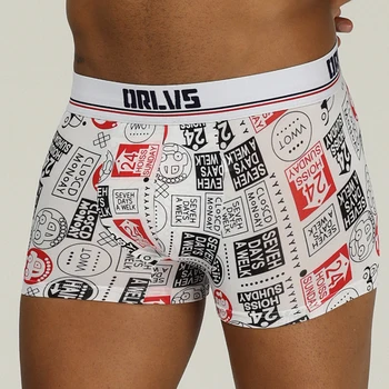

ORLVS Brand male underwear men boxers quick dry breathable cueca tanga male underpants calzoncillo men boxer para hombre 2019