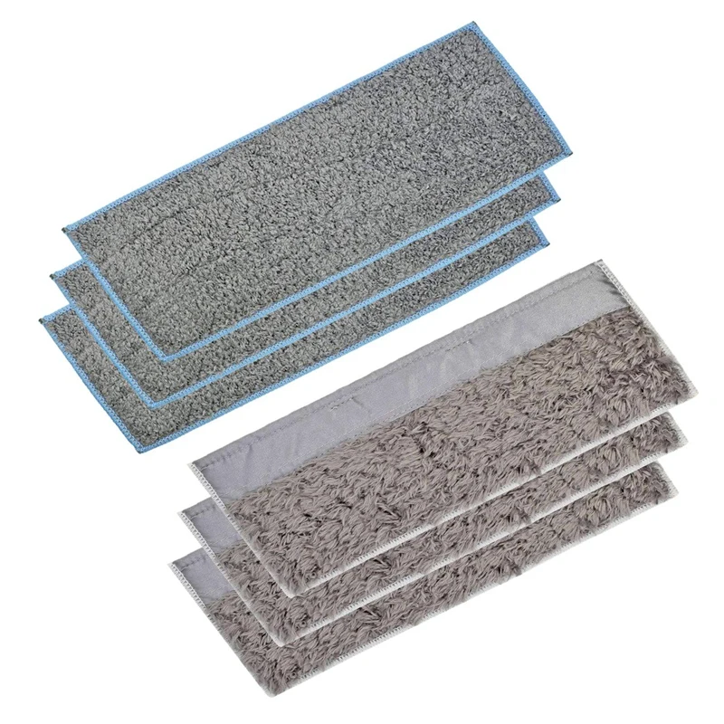 

3 Wet Pads and 3 Dry Pads Washable and Reusable Mopping Pads for IRobot Braava Jet M6 (6110) Robot Mop