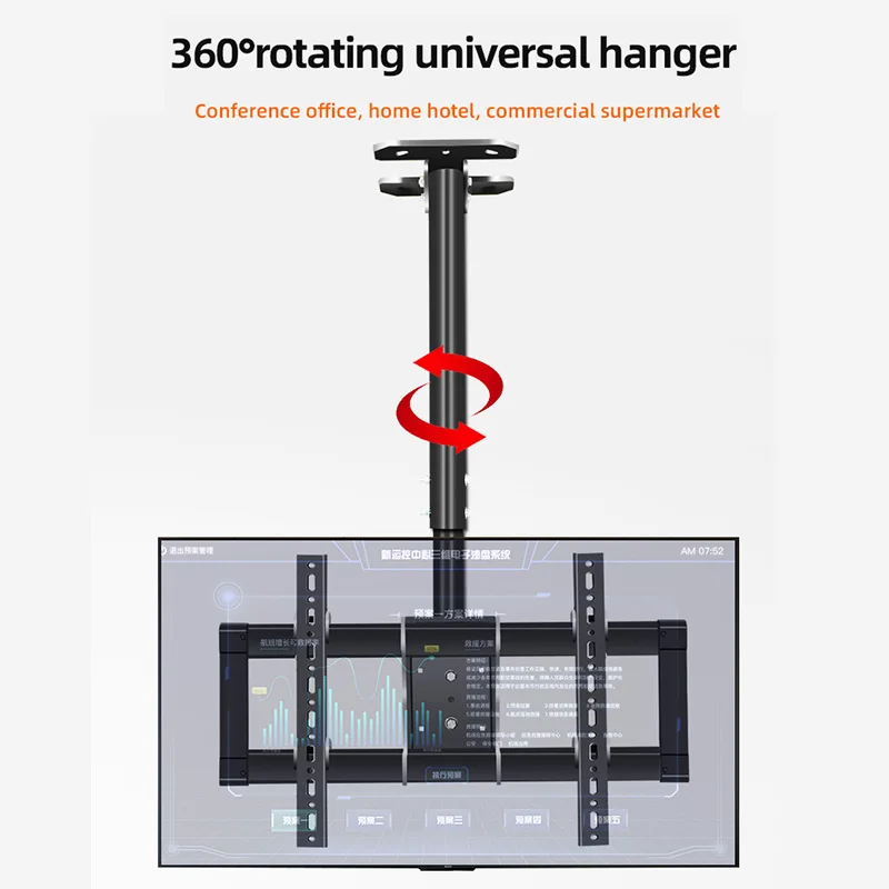 

HILLPORT 39 "-90" потолочное крепление для телевизора с регулируемой высотой кронштейн для плазменной светодиодной лампы с вращением на 360 градусов Φ Soporte Arm T765