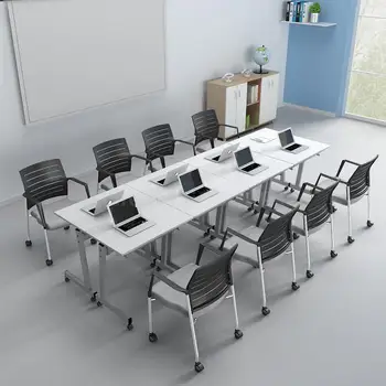 

Folding training table mobile simple small conference table long table simple office desk