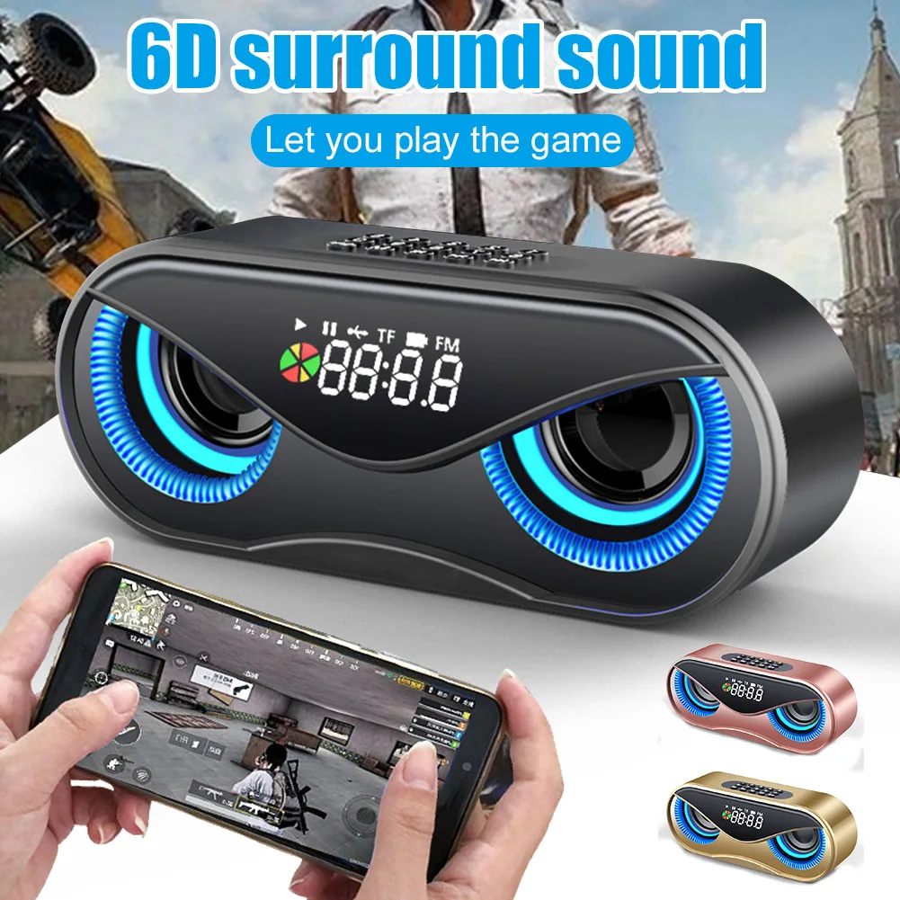 M6 Сова Bluetooth динамик с большой емкостью литиевая батарея Поддержка громкой связи