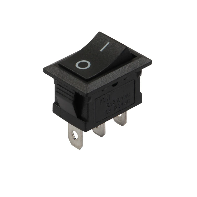 Hot sale 20PCS /LOT 15 * 21 KCD1 21MM three-legged rocker switch two tranches of the black power 3 feet 2 files | Обустройство дома