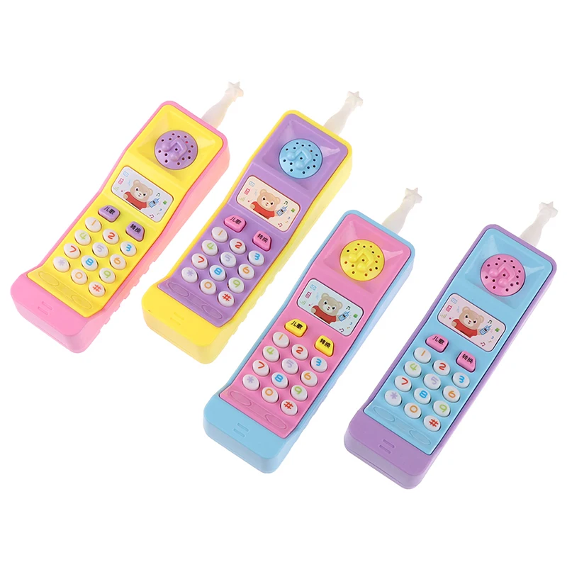 1PCs Kids Telephone Machine Cell Phone Toy Learning Machine Point Reading Machine Plastic Electric Study Electronic Vocal Toys