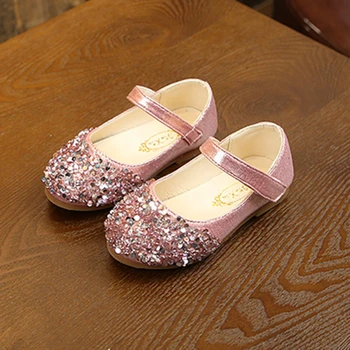 

Child All-match Fashion Rhinestone Single Shoes Korean Version High Quality Exquisite Cute Children Dance Shoes