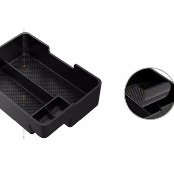 

For Tesla Model 3 auto Accessories Car Central Armrest Storage Box Black Auto Container Glove Organizer Case