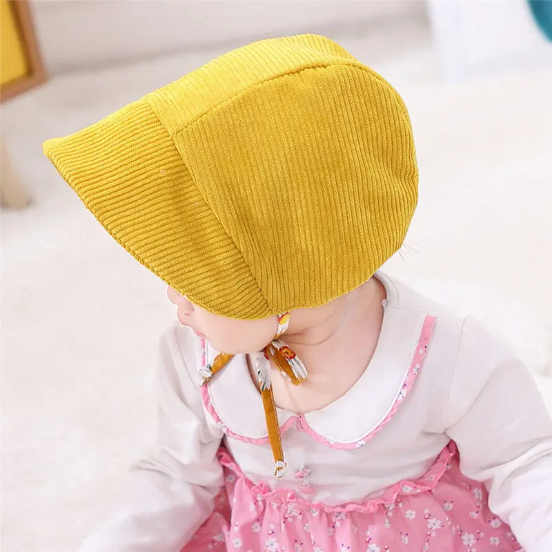 Yellow Детская шляпка; винтажная Вельветовая Шапка; Весенняя Детская кепка; реквизит для фотосессии новорожденных; Кепка для новорожденных; реквизит для фотосессии; H213 - Цвет: Yellow