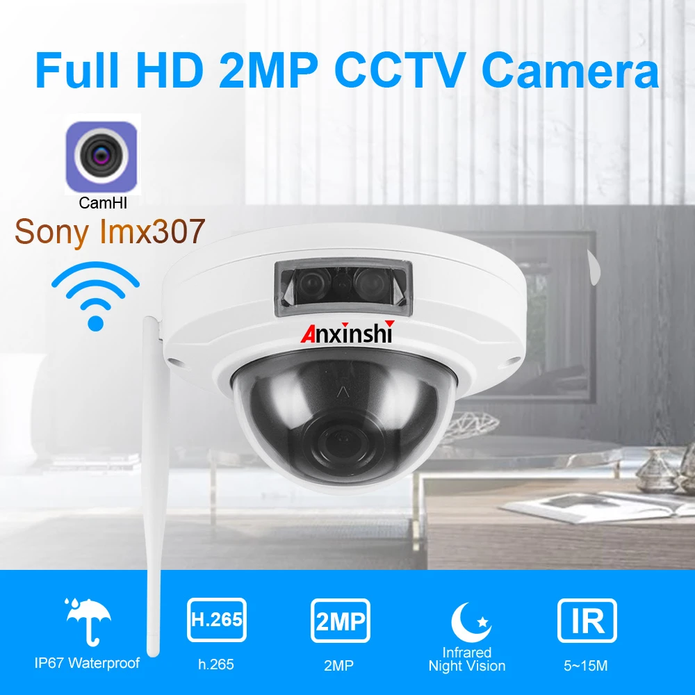 Dome AHD CCTV Indoor Surveillance Security Camera 1080P 2MP 2.8MM 3.6MM 6MM 8MM